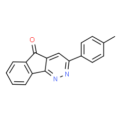 ChemSpider 2D Image | 3-(4-Methylphenyl)-5H-indeno[1,2-c]pyridazin-5-one | C18H12N2O