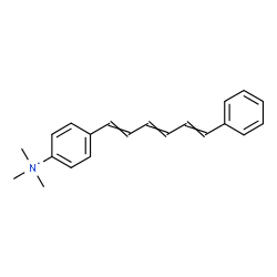 ChemSpider 2D Image | 1-(4-(trimethylamino)phenyl)-6-phenylhexa-1,3,5-triene | C21H24N