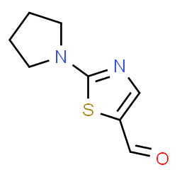 ChemSpider 2D Image | 2-(Pyrrolidin-1-yl)thiazole-5-carbaldehyde | C8H10N2OS