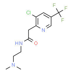 ChemSpider 2D Image | 2-[3-Chloro-5-(trifluoromethyl)-2-pyridinyl]-N-[2-(dimethylamino)ethyl]acetamide | C12H15ClF3N3O