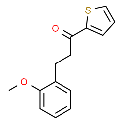 ChemSpider 2D Image | 3-(2-Methoxyphenyl)-1-(2-thienyl)-1-propanone | C14H14O2S