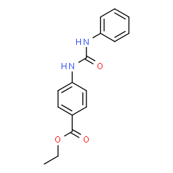 ChemSpider 2D Image | ethyl 4-[(anilinocarbonyl)amino]benzoate | C16H16N2O3