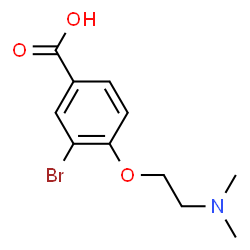ChemSpider 2D Image | 3-Bromo-4-[2-(dimethylamino)ethoxy]benzoic acid | C11H14BrNO3