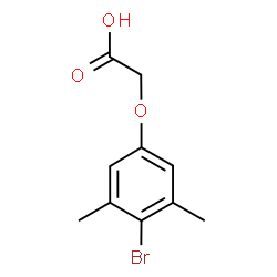 ChemSpider 2D Image | (4-Bromo-3,5-dimethylphenoxy)acetic acid | C10H11BrO3