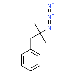 ChemSpider 2D Image | (2-Azido-2-methylpropyl)benzene | C10H14N3