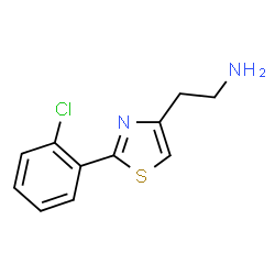 ChemSpider 2D Image | 2-[2-(2-Chlorophenyl)-1,3-thiazol-4-yl]ethanamine | C11H11ClN2S