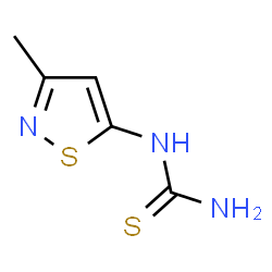 ChemSpider 2D Image | 1-(3-Methyl-1,2-thiazol-5-yl)thiourea | C5H7N3S2