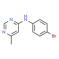ChemSpider 2D Image | N-(4-Bromophenyl)-6-methyl-4-pyrimidinamine | C11H10BrN3