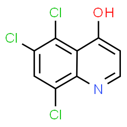 ChemSpider 2D Image | 5,6,8-Trichloro-4-quinolinol | C9H4Cl3NO