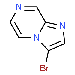 ChemSpider 2D Image | 3-Bromoimidazo[1,2-a]pyrazine | C6H4BrN3