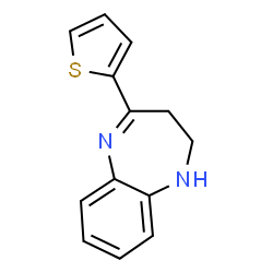 ChemSpider 2D Image | 4-(2-Thienyl)-2,3-dihydro-1H-1,5-benzodiazepin | C13H12N2S