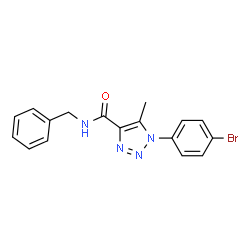 ChemSpider 2D Image | N-Benzyl-1-(4-bromophenyl)-5-methyl-1H-1,2,3-triazole-4-carboxamide | C17H15BrN4O