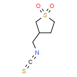 ChemSpider 2D Image | 3-(isothiocyanatomethyl)-1??-thiolane-1,1-dione | C6H9NO2S2