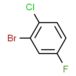 ChemSpider 2D Image | 2-Bromo-1-chloro-4-fluorobenzene | C6H3BrClF