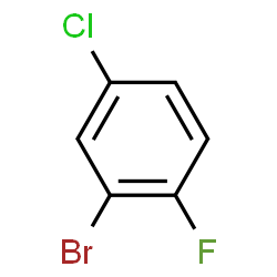 ChemSpider 2D Image | 2-Bromo-4-chloro-1-fluorobenzene | C6H3BrClF