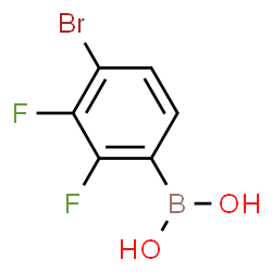 ChemSpider 2D Image | 4-Bromo-2,3-difluorophenylboronic acid | C6H4BBrF2O2