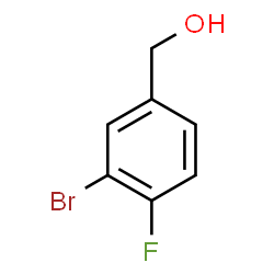 ChemSpider 2D Image | 3-Bromo-4-fluorobenzyl alcohol | C7H6BrFO