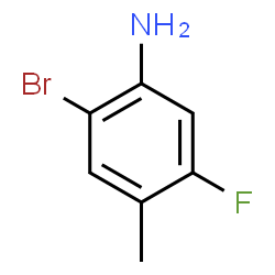 ChemSpider 2D Image | 2-Bromo-5-fluoro-4-methylaniline | C7H7BrFN
