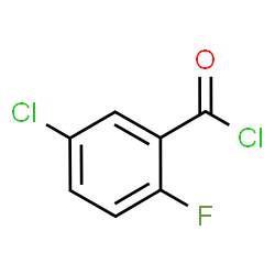 ChemSpider 2D Image | 5-Chloro-2-fluorobenzoyl chloride | C7H3Cl2FO