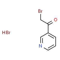 ChemSpider 2D Image | 3-(Bromoacetyl)pyridinium bromide | C7H7Br2NO