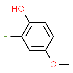 ChemSpider 2D Image | 2-Fluoro-4-methoxyphenol | C7H7FO2