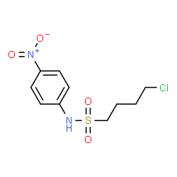 ChemSpider 2D Image | 4-Chloro-N-(4-nitrophenyl)-1-butanesulfonamide | C10H13ClN2O4S