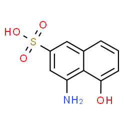 ChemSpider 2D Image | 4-Amino-5-hydroxy-2-naphthalenesulfonic acid | C10H9NO4S