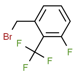 ChemSpider 2D Image | 1-(Bromomethyl)-3-fluoro-2-(trifluoromethyl)benzene | C8H5BrF4