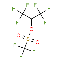 ChemSpider 2D Image | 1,1,1,3,3,3-Hexafluoro-2-propanyl trifluoromethanesulfonate | C4HF9O3S