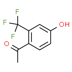 ChemSpider 2D Image | 4'-Hydroxy-2'-trifluoromethylacetophenone | C9H7F3O2