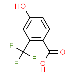 ChemSpider 2D Image | 4-Hydroxy-2-(trifluoromethyl)benzoic acid | C8H5F3O3