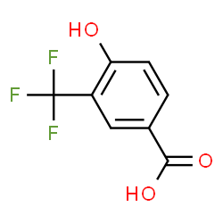 ChemSpider 2D Image | 4-Hydroxy-3-(trifluoromethyl)benzoic acid | C8H5F3O3