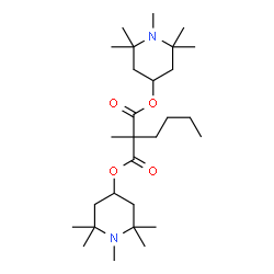 ChemSpider 2D Image | Bis(1,2,2,6,6-pentamethyl-4-piperidinyl) butyl(methyl)malonate | C28H52N2O4