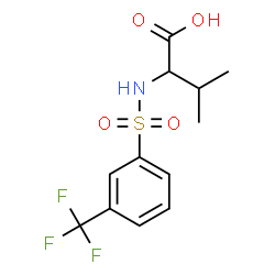 ChemSpider 2D Image | N-{[3-(Trifluoromethyl)phenyl]sulfonyl}valine | C12H14F3NO4S