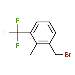 ChemSpider 2D Image | 1-(Bromomethyl)-2-methyl-3-(trifluoromethyl)benzene | C9H8BrF3