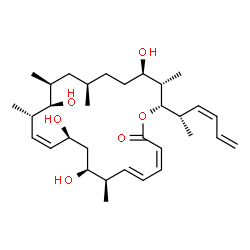 ChemSpider 2D Image | (3Z,5E,7R,8S,10S,11Z,13S,14R,15S,17R,20R,21S,22S)-22-[(2S,3Z)-3,5-Hexadien-2-yl]-8,10,14,20-tetrahydroxy-7,13,15,17,21-pentamethyloxacyclodocosa-3,5,11-trien-2-one | C32H52O6