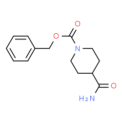 ChemSpider 2D Image | Benzyl 4-carbamoyl-1-piperidinecarboxylate | C14H18N2O3