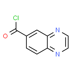 ChemSpider 2D Image | 6-Quinoxalinecarbonyl chloride | C9H5ClN2O