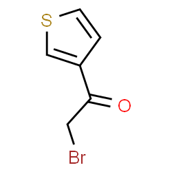 ChemSpider 2D Image | 3-(Bromoacetyl)thiophene | C6H5BrOS