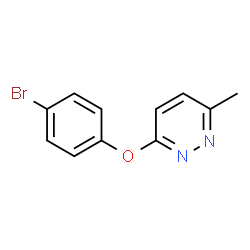ChemSpider 2D Image | 3-(4-Bromophenoxy)-6-methylpyridazine | C11H9BrN2O