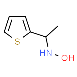 ChemSpider 2D Image | 2-[1-(Hydroxyamino)ethyl]thiophen | C6H9NOS