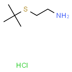 ChemSpider 2D Image | 2-(tert-Butylsulfanyl)ethanaminium chloride | C6H16ClNS