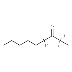 ChemSpider 2D Image | 3-(2,2,4,4-~2~H_4_)Nonanone | C9H14D4O