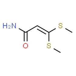 ChemSpider 2D Image | 3,3-Bis(methylsulfanyl)acrylamide | C5H9NOS2
