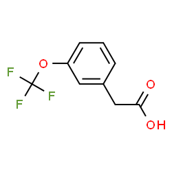 ChemSpider 2D Image | [3-(Trifluoromethoxy)phenyl]acetic acid | C9H7F3O3