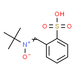 ChemSpider 2D Image | 2-{[(2-Methyl-2-propanyl)(oxido)-lambda~5~-azanylidene]methyl}benzenesulfonic acid | C11H15NO4S