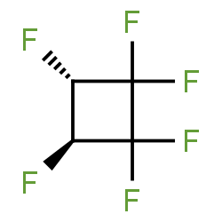 ChemSpider 2D Image | TRANS-1,1,2,2,3,4-HEXAFLUOROCYCLOBUTANE | C4H2F6