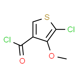 ChemSpider 2D Image | 5-Chloro-4-methoxy-3-thiophenecarbonyl chloride | C6H4Cl2O2S