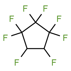 ChemSpider 2D Image | 1,1,2,2,3,3,4,5-Octafluorocyclopentane | C5H2F8