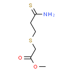 ChemSpider 2D Image | methyl 2-[(3-amino-3-thioxopropyl)thio]acetate | C6H11NO2S2